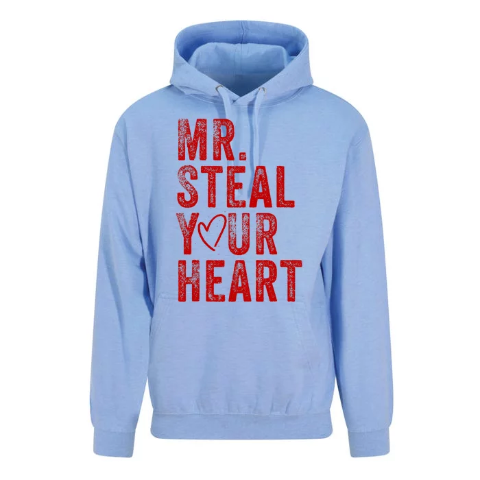 Mr Steal Your Heart Valentines Day Boy Unisex Surf Hoodie