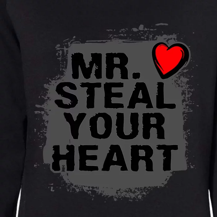 Mr. Steal Your Heart Retro Valentine's Day Boys Son Womens California Wash Sweatshirt