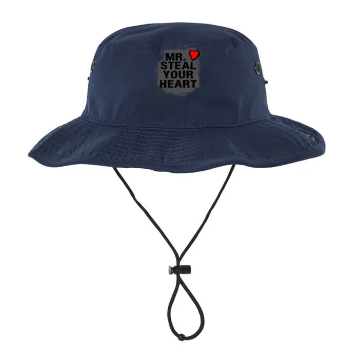 Mr. Steal Your Heart Retro Valentine's Day Boys Son Legacy Cool Fit Booney Bucket Hat