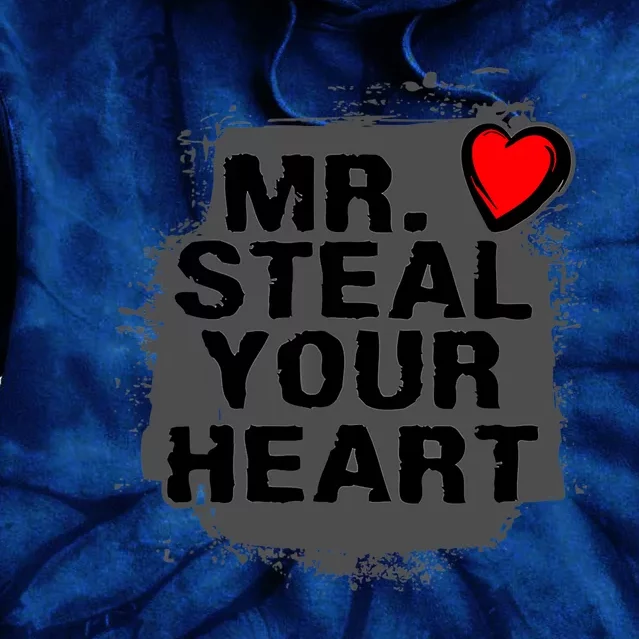 Mr. Steal Your Heart Retro Valentine's Day Boys Son Tie Dye Hoodie