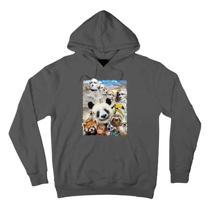 Mt Rushmore Wild Animals Selfie Tall Hoodie