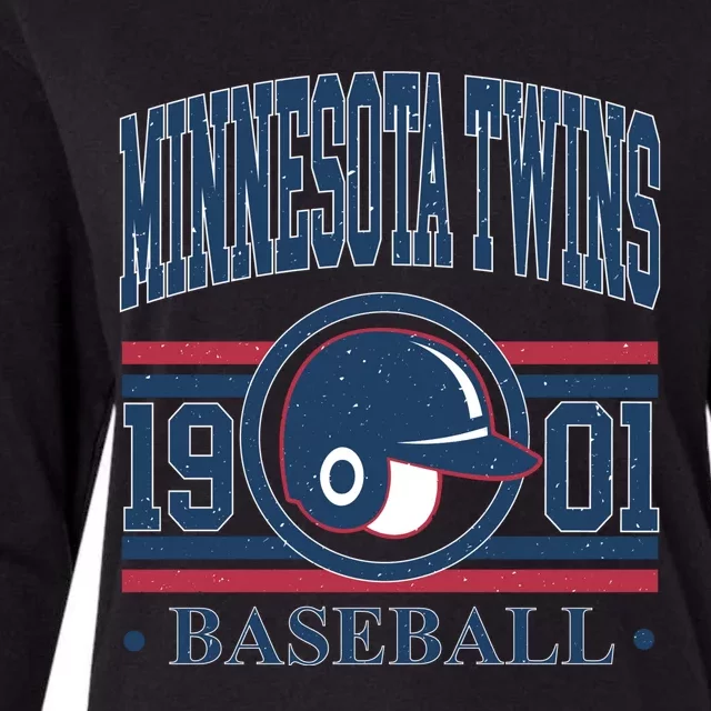 Minnesota Twins 1901 Baseball Team Supporter Womens Cotton Relaxed Long Sleeve T-Shirt