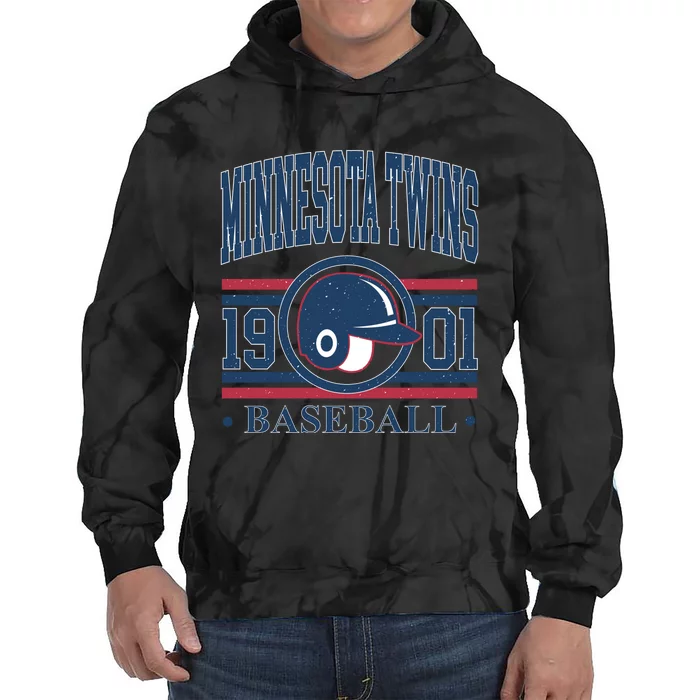 Minnesota Twins 1901 Baseball Team Supporter Tie Dye Hoodie