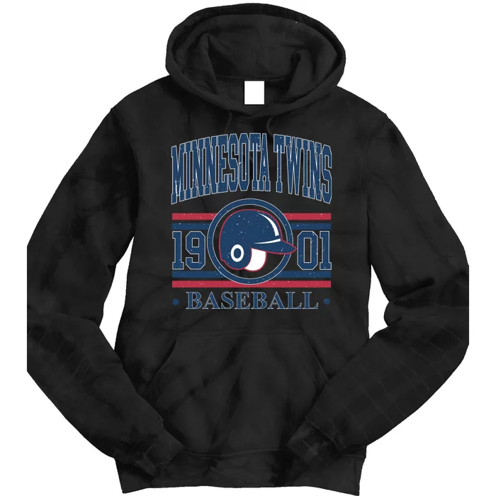 Minnesota Twins 1901 Baseball Team Supporter Tie Dye Hoodie