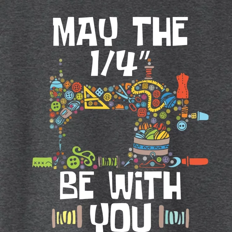 May The 14 Be With You Sew Sewing Machine Seamstress Women's Crop Top Tee