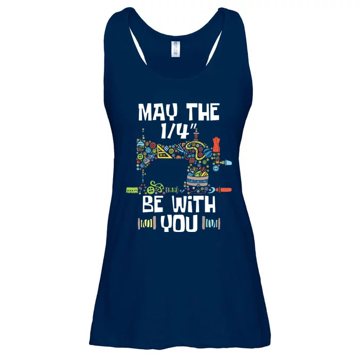 May The 14 Be With You Sew Sewing Machine Seamstress Ladies Essential Flowy Tank