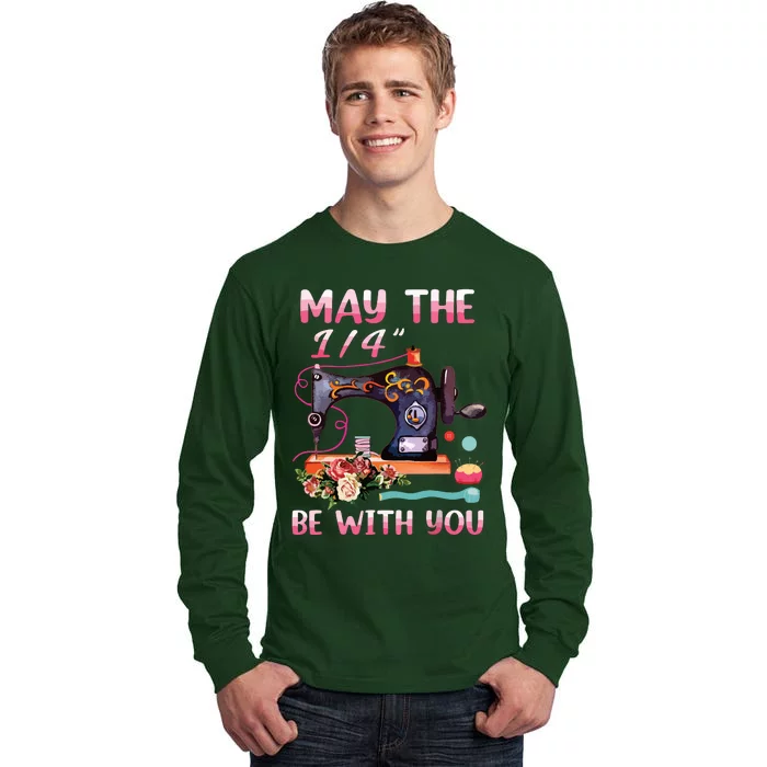 May The 14 Be With You Sewing Machine Quilting Tall Long Sleeve T-Shirt