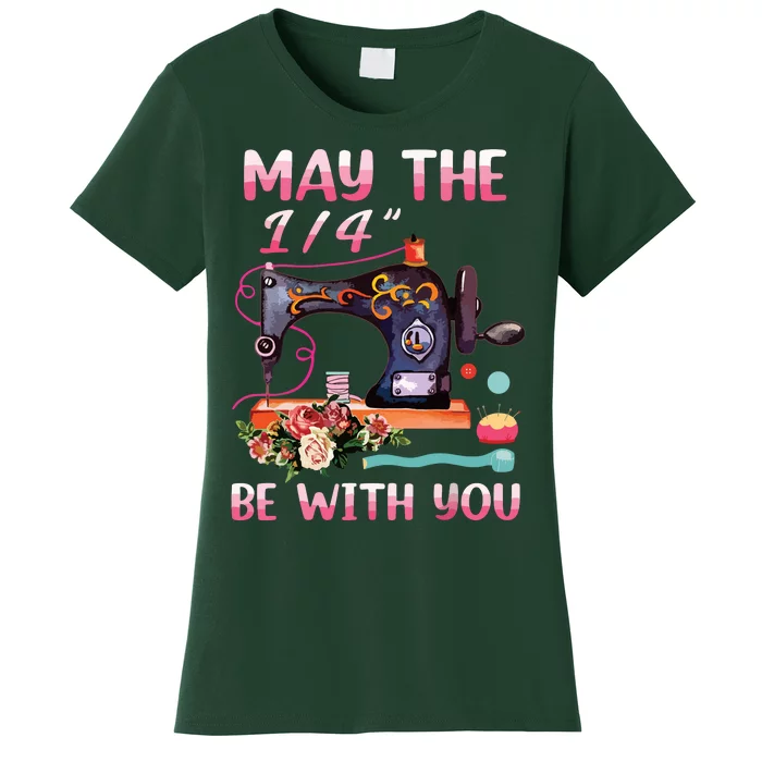 May The 14 Be With You Sewing Machine Quilting Women's T-Shirt