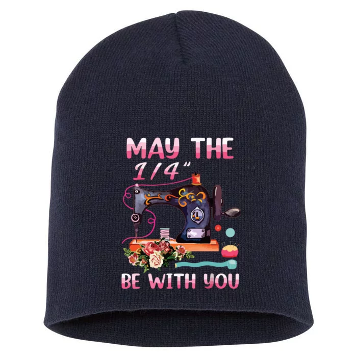 May The 14 Be With You Sewing Machine Quilting Short Acrylic Beanie