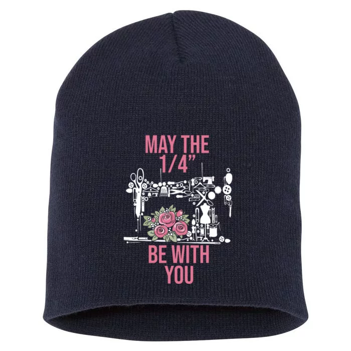 May The 14 Be With You Sewing Machine Quilting Short Acrylic Beanie