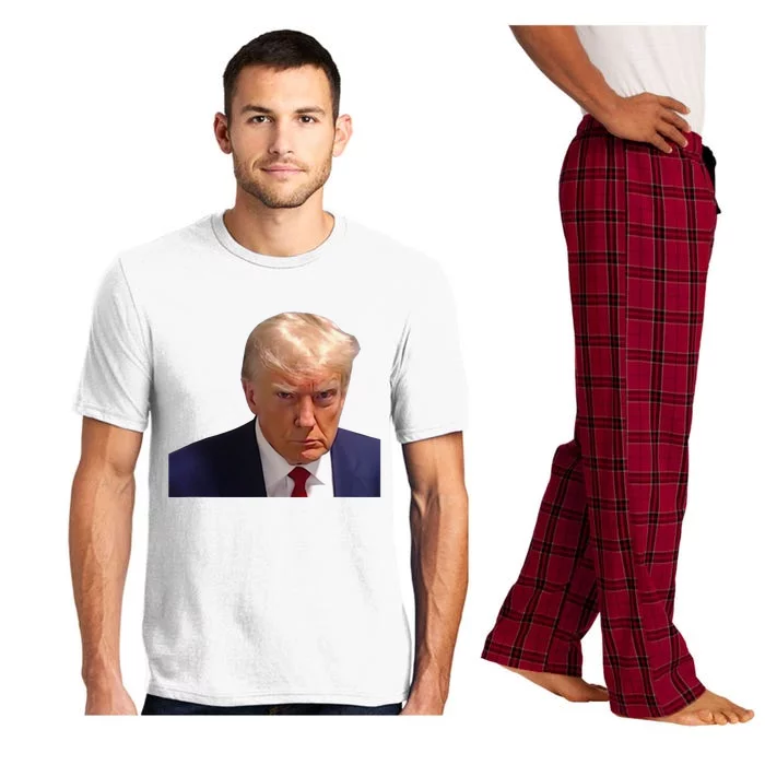 Mugshot Trump 1st Picture Donald Prison Mug Shot Christmas Pajama Set