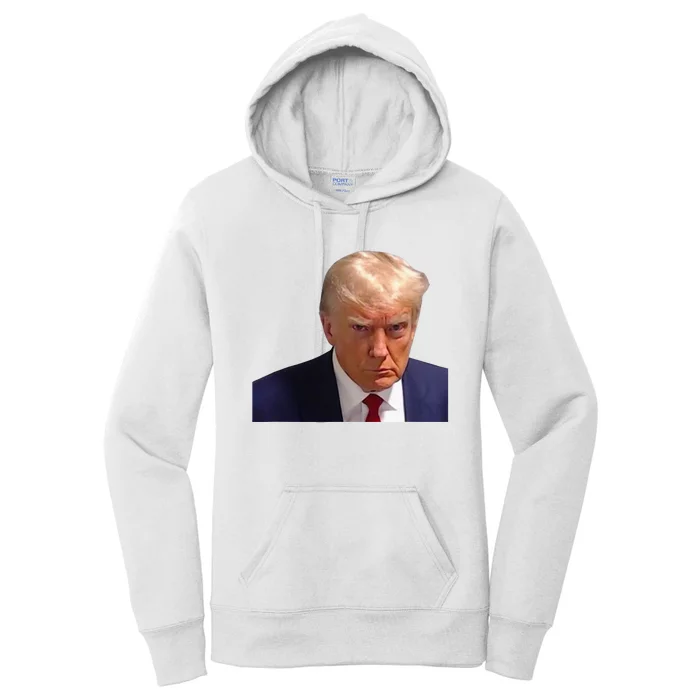 Mugshot Trump 1st Picture Donald Prison Mug Shot Christmas Women's Pullover Hoodie