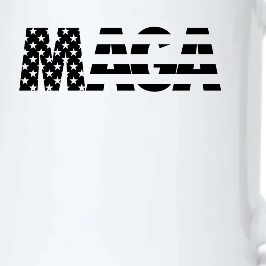 Maga Trump 2020 Reelect American Flag Vote 45 Slogan Gift Cute Gift Black Color Changing Mug