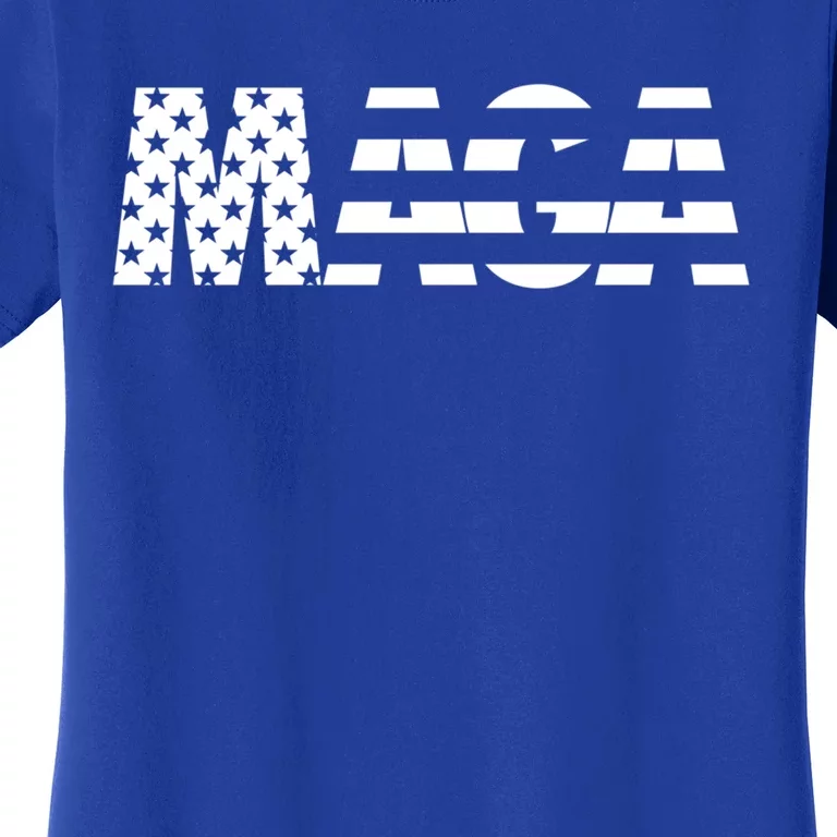 Maga Trump 2020 Reelect American Flag Vote 45 Slogan Gift Cute Gift Women's T-Shirt