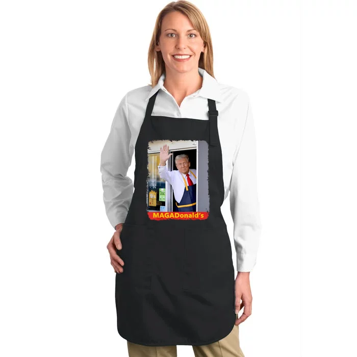 MagadonaldS Trump 2024 Full-Length Apron With Pocket