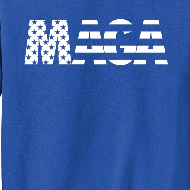 Maga Trump 2020 Reelect American Flag Vote 45 Slogan Gift Cool Gift Tall Sweatshirt