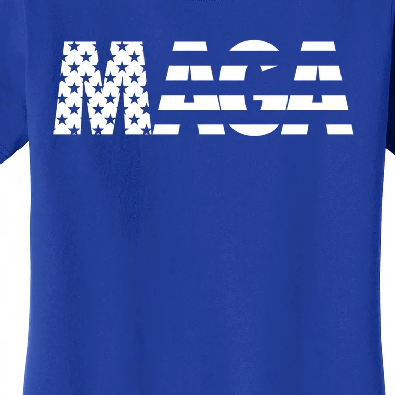 Maga Trump 2020 Reelect American Flag Vote 45 Slogan Gift Cool Gift Women's T-Shirt