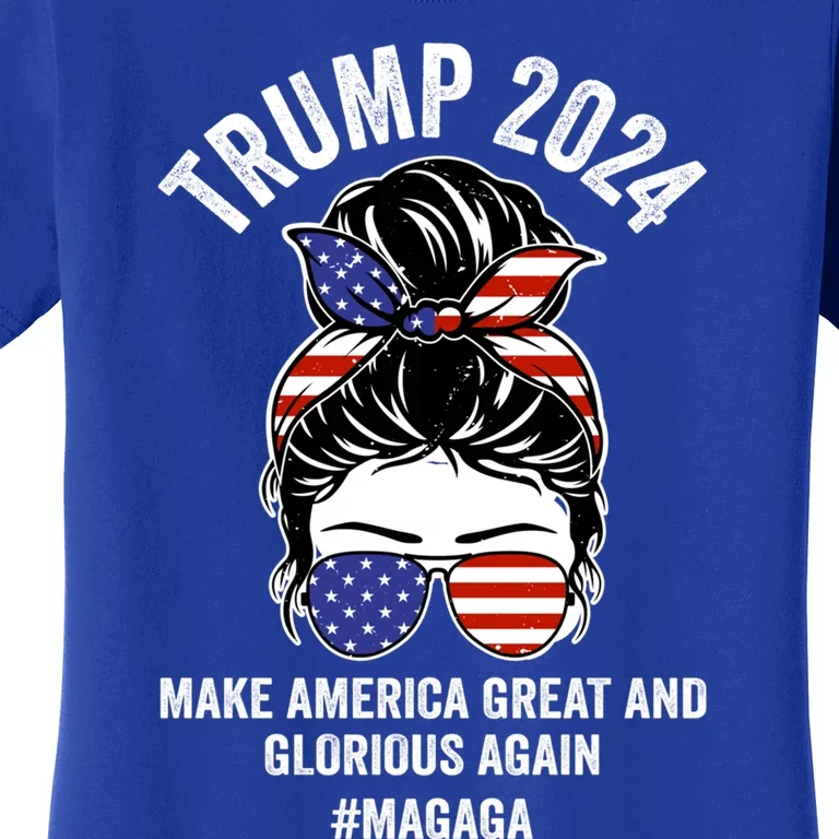 Magaga Trump 2024 Make America Great And Glorious Again Gift Women's T-Shirt