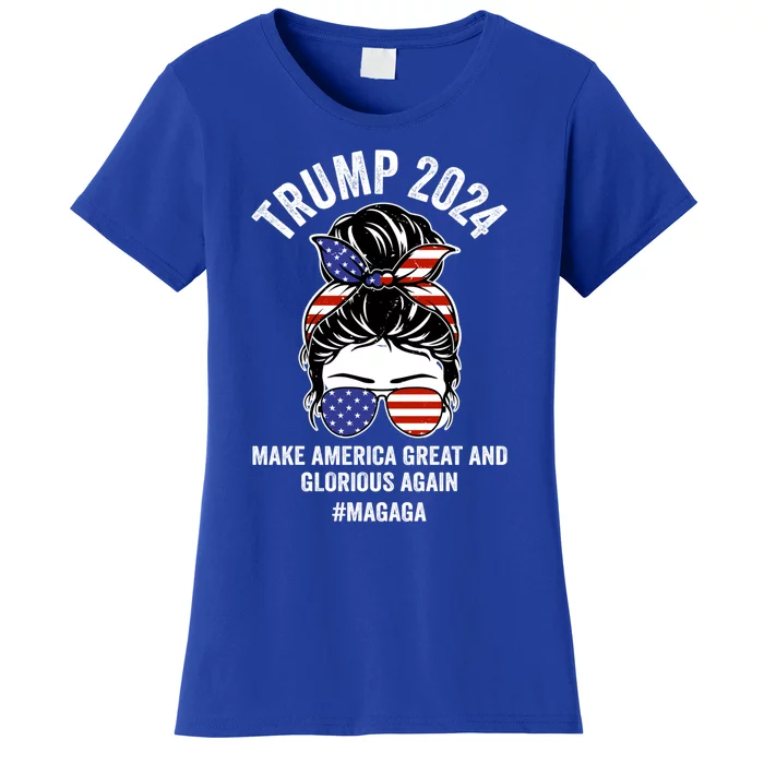 Magaga Trump 2024 Make America Great And Glorious Again Gift Women's T-Shirt