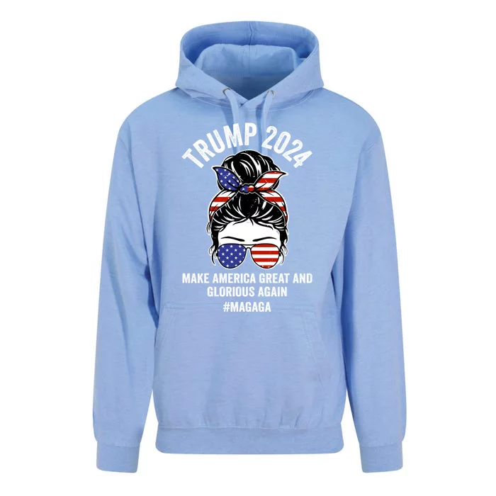 Magaga Trump 2024 Make America Great And Glorious Again Gift Unisex Surf Hoodie