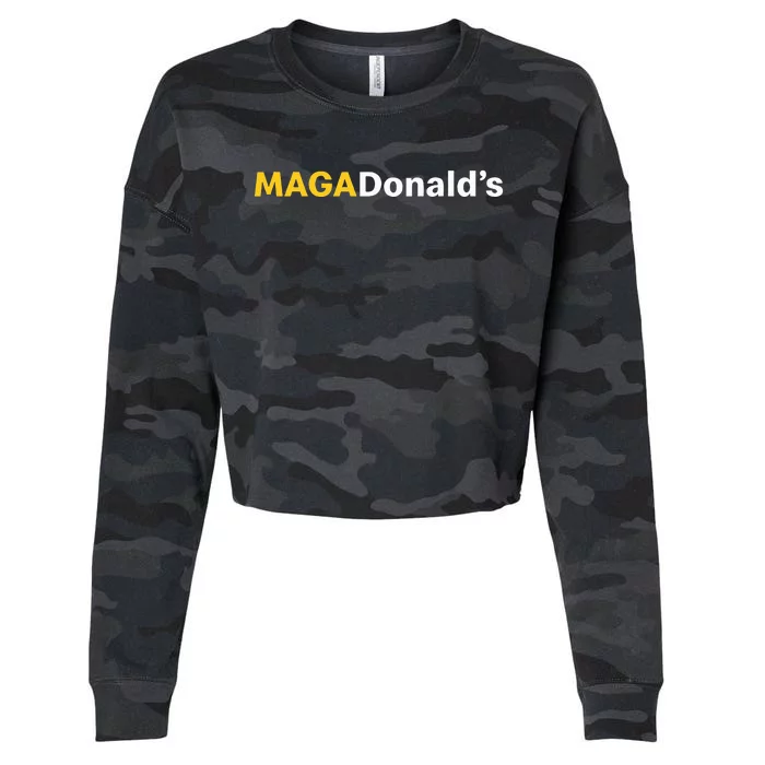 MagadonaldS Trump 2024 Cropped Pullover Crew