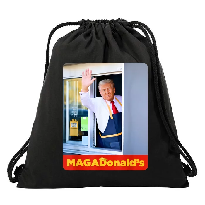 Magadonalds Trump 2024 Drawstring Bag