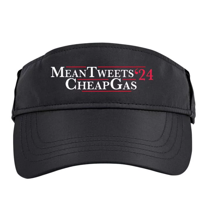 Mean Tweets 24 Cheap Gas Price Gas Trump 2024 Adult Drive Performance Visor