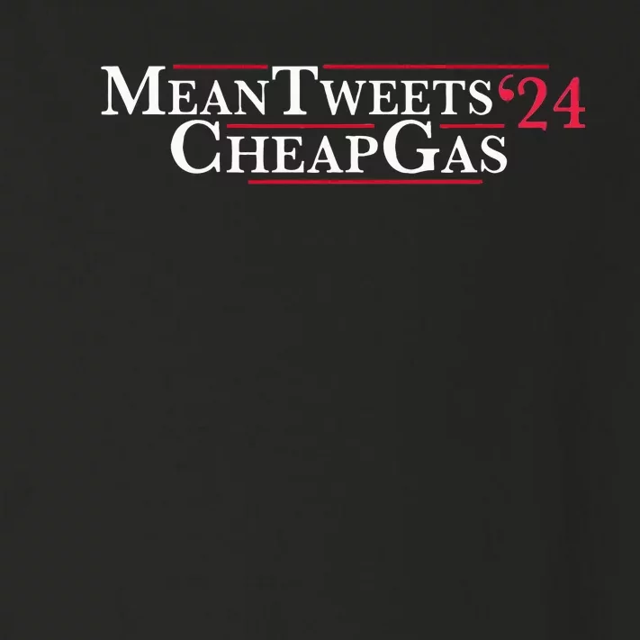 Mean Tweets 24 Cheap Gas Price Gas Trump 2024 Toddler Long Sleeve Shirt