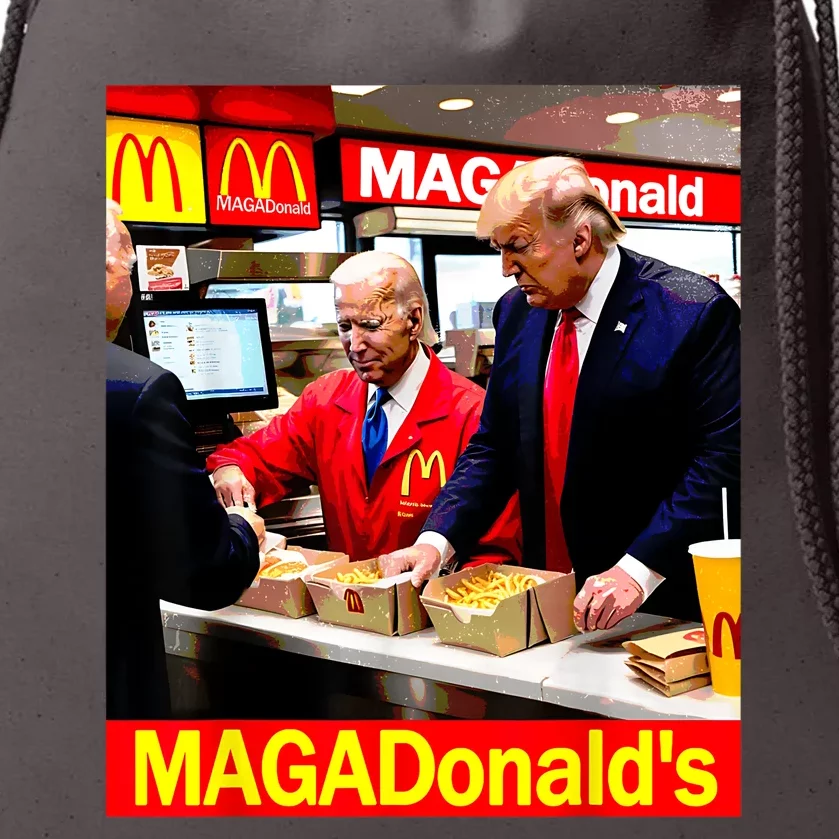 Magadonalds Trump 2024 Drawstring Bag