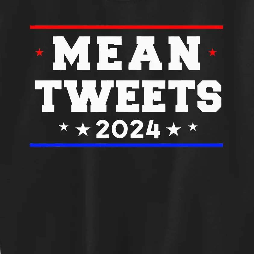 Mean Tweets 2024 Funny Trump Kids Sweatshirt