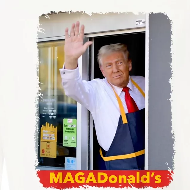 MagadonaldS Trump 2024 Cropped Pullover Crew