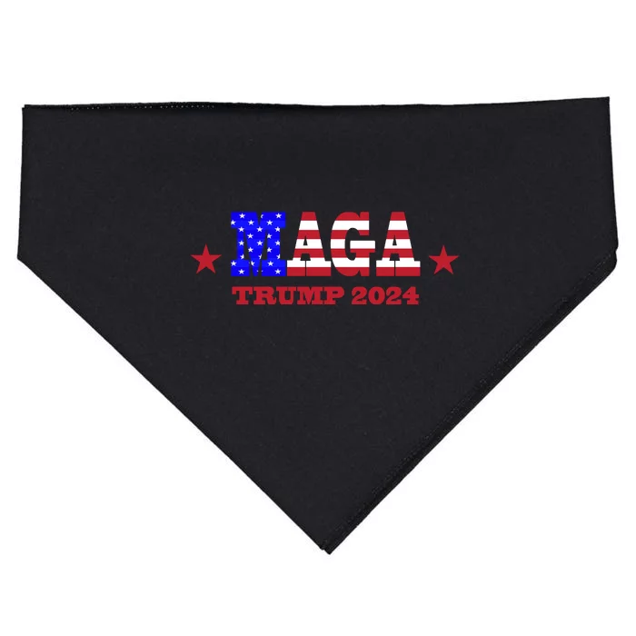 MAGA Trump 2024 USA-Made Doggie Bandana