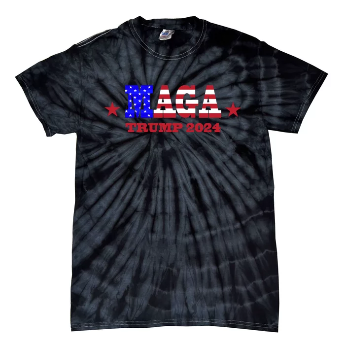 MAGA Trump 2024 Tie-Dye T-Shirt