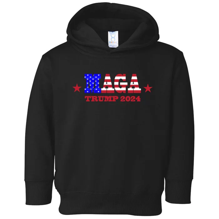 MAGA Trump 2024 Toddler Hoodie