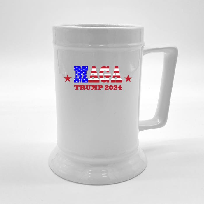 MAGA Trump 2024 Front & Back Beer Stein