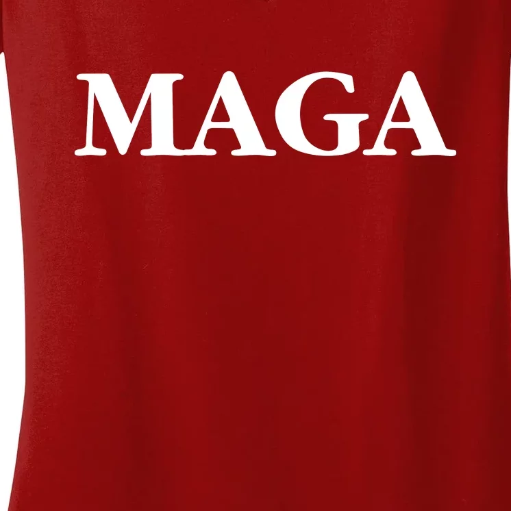 MAGA Trump 2024 Make America Great Again Women's V-Neck T-Shirt