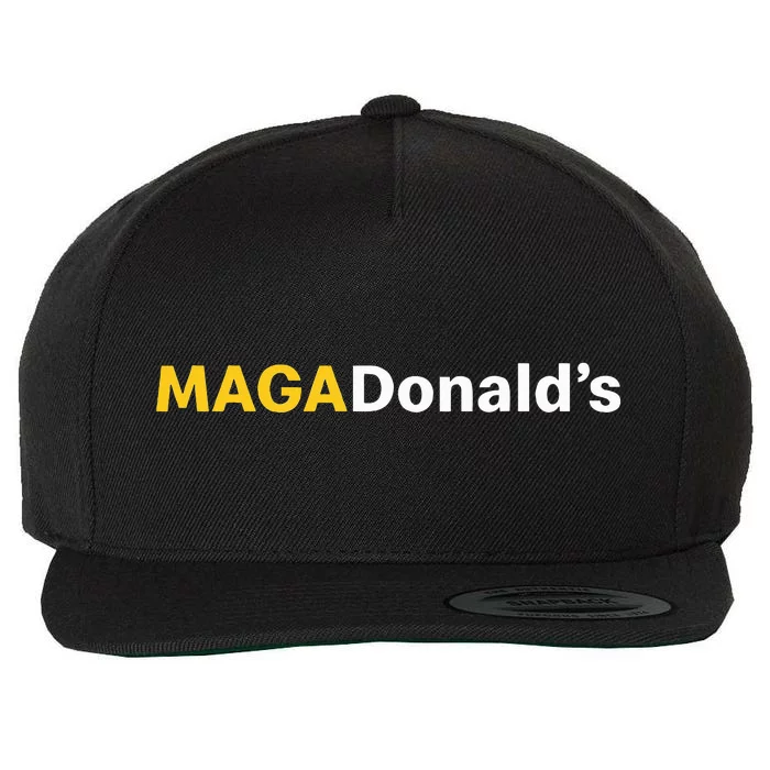 MagadonaldS Trump 2024 Wool Snapback Cap