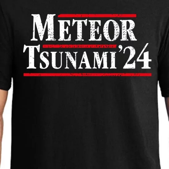 Meteor Tsunami 2024 Funny Election Campaign Pajama Set