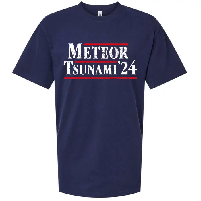 Meteor Tsunami 2024 Funny Election Campaign Sueded Cloud Jersey T-Shirt