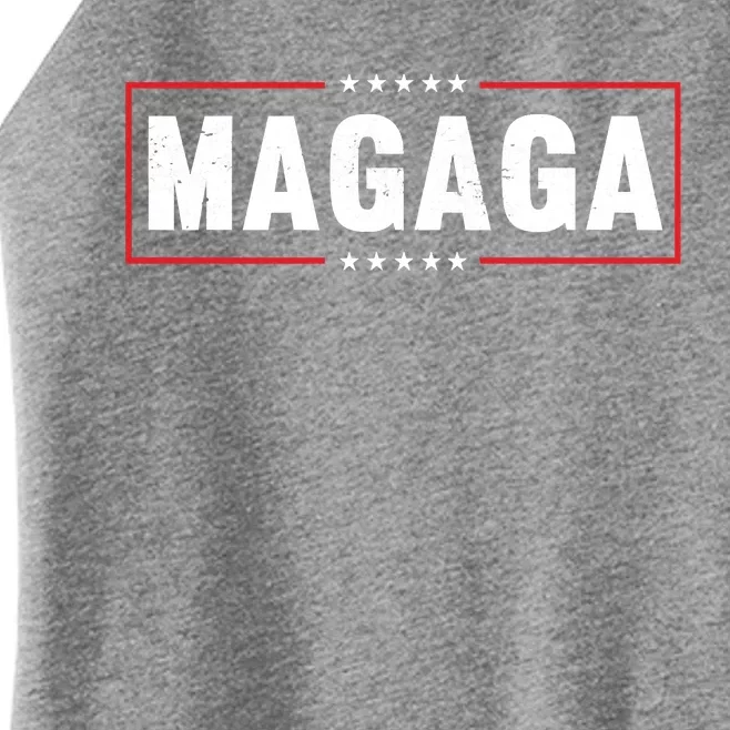 MAGAGA Trump 2024 Make America Great And Glorious Again Women’s Perfect Tri Rocker Tank