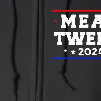 Mean Tweets 2024 Funny Trump Full Zip Hoodie