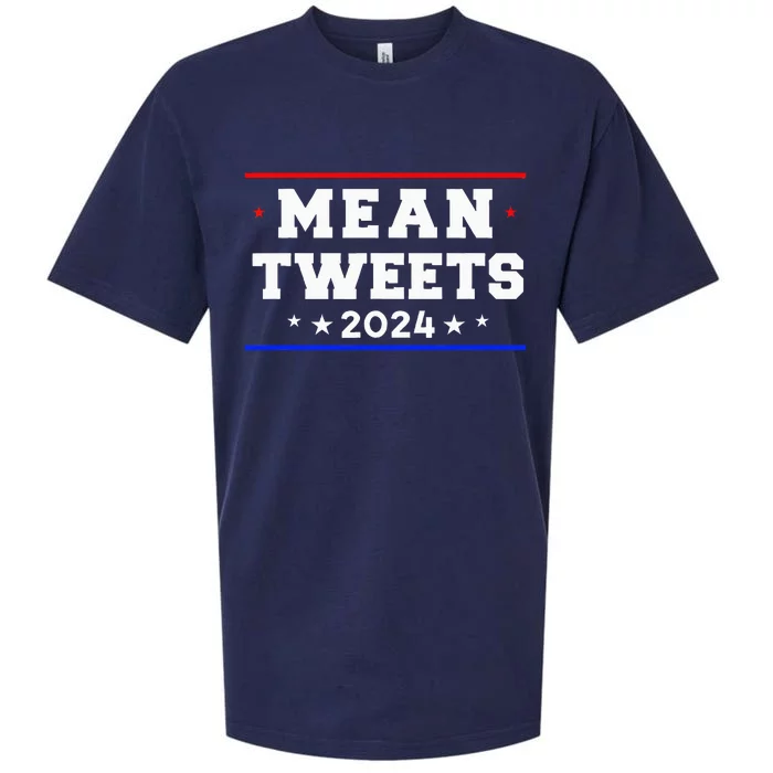 Mean Tweets 2024 Funny Trump Sueded Cloud Jersey T-Shirt