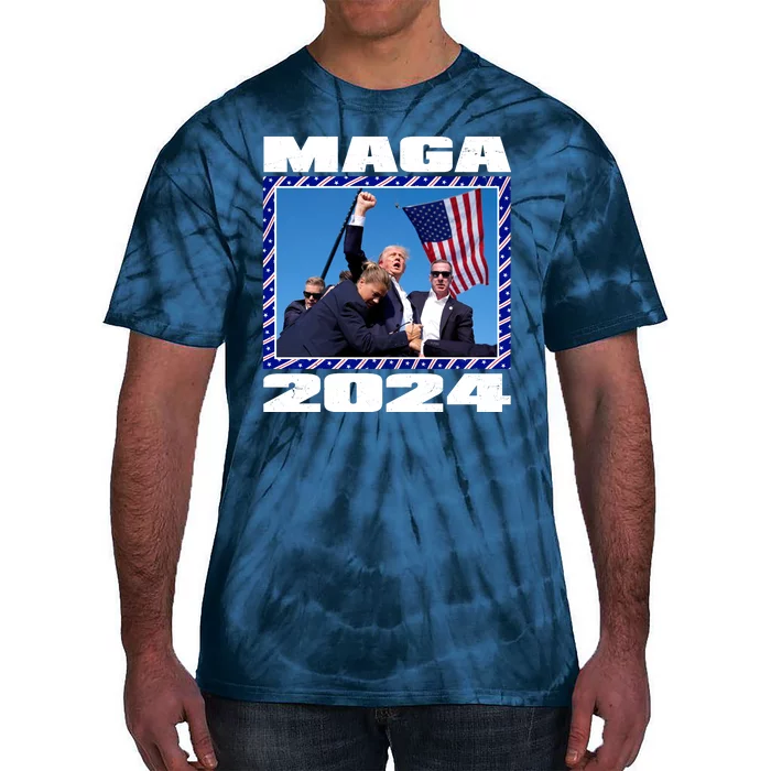 Maga Trump 2024 Tie-Dye T-Shirt