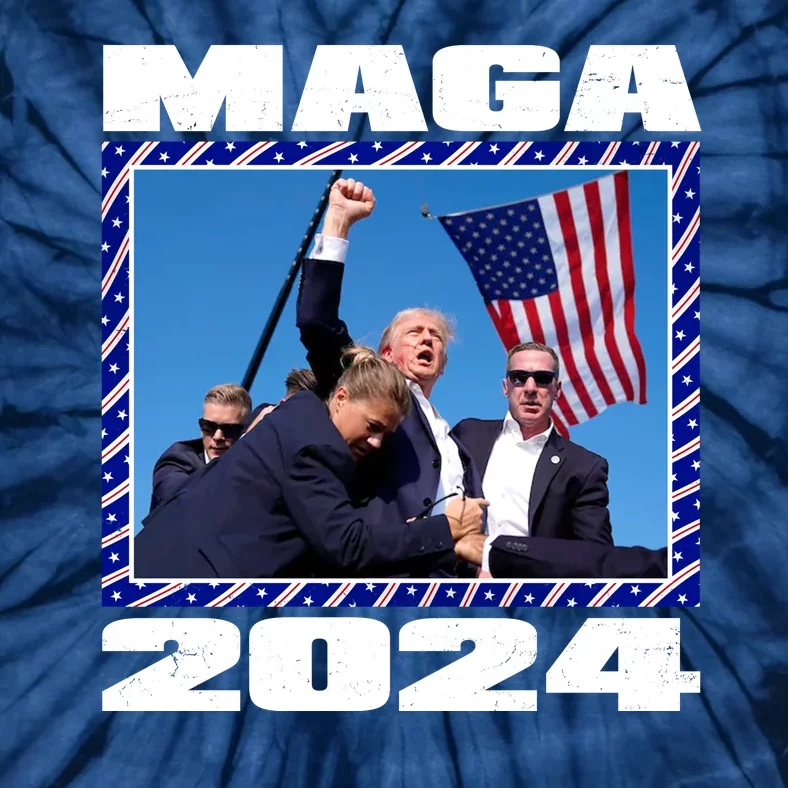 Maga Trump 2024 Tie-Dye T-Shirt