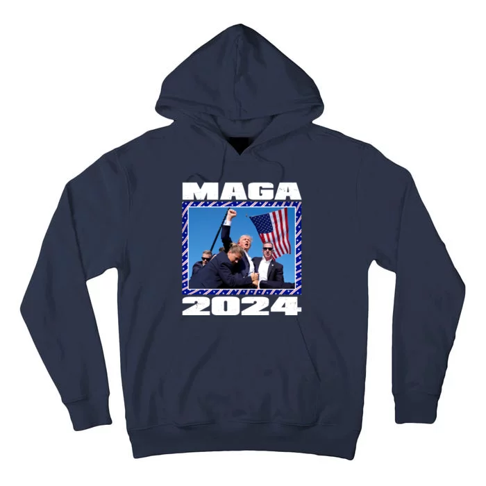 Maga Trump 2024 Tall Hoodie