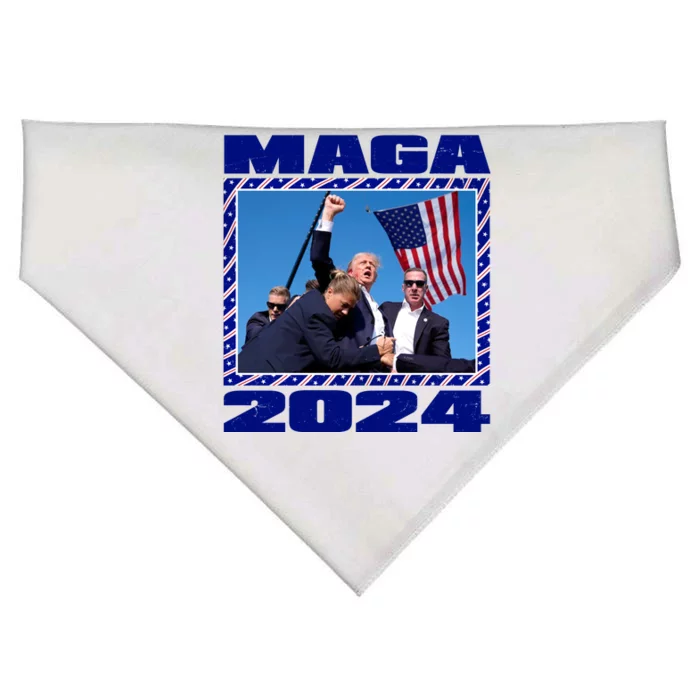 Maga Trump 2024 USA-Made Doggie Bandana