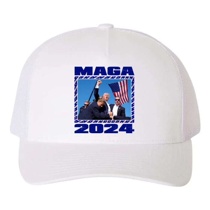 Maga Trump 2024 Yupoong Adult 5-Panel Trucker Hat