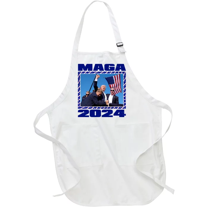 Maga Trump 2024 Full-Length Apron With Pocket