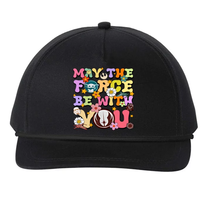 May The 4th Be With You Star Movie Wars May The Force Snapback Five-Panel Rope Hat