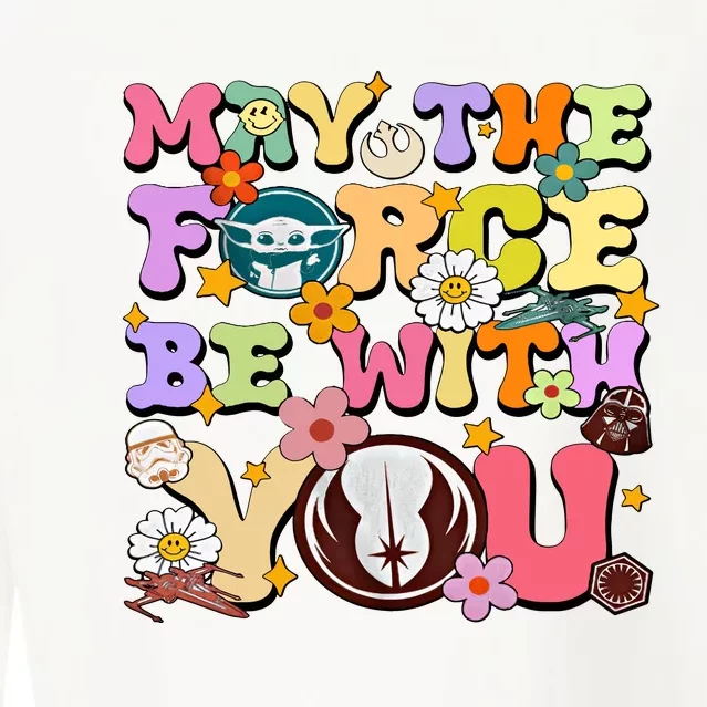 May The 4th Be With You Star Movie Wars May The Force Cropped Pullover Crew